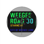 Weegee Road  Wall Clocks