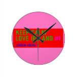 keep Calm Love Ireland  Wall Clocks