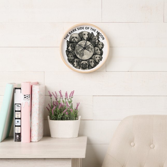 Wall clocks with dog image (Reading Room)