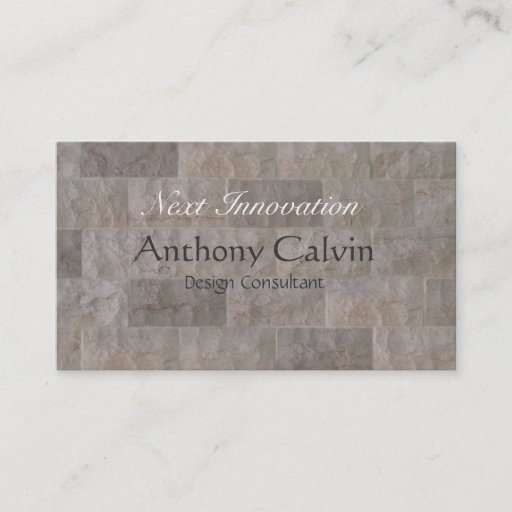 Customizable Wall Concept Business Card