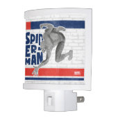 Wall Crawling Spider-Man Sketch Night Light (Left)