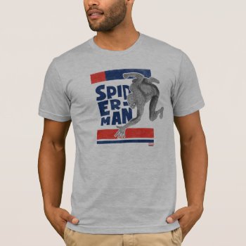 Wall Crawling Spider-man Sketch T-shirt by spidermanclassics at Zazzle