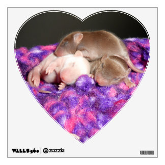 Wall Decal: 3 baby mice Decal