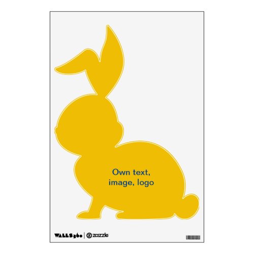 Wall Decal Bunny uni Yellow