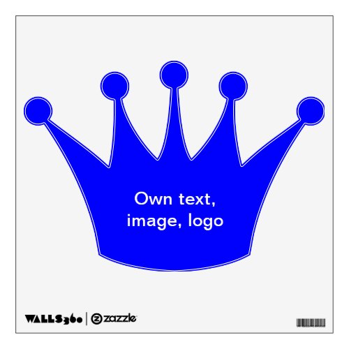 Wall Decal Crown Royal Blue
