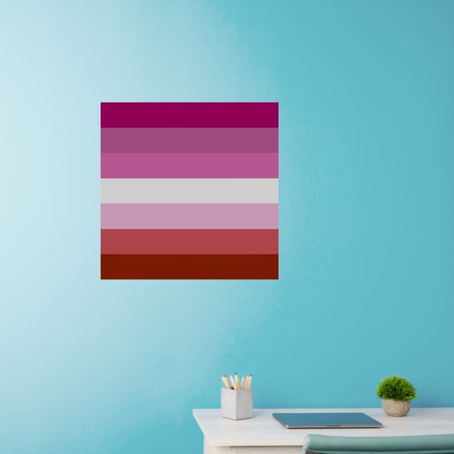 Wall Decal - Lesbian Flag (Home Office)