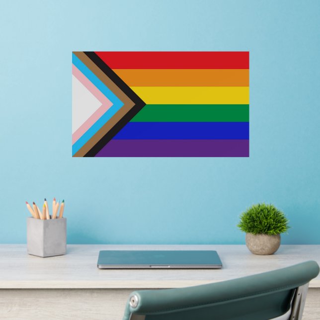 Wall Decal - New Gay Flag Colours (Home Office 2)