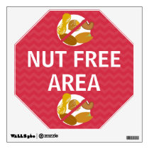 Wall Decal Nut Free Area Sign