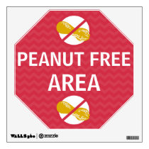 Wall Decal Peanut Free Area Sign