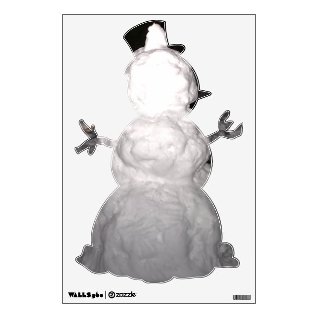 Wall Decal Snowy Snowman (Front)
