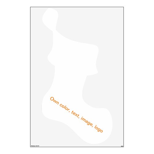 Wall Decal Stocking Right uni White _ own Color