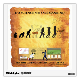 Wall Decal This Smart Cavewoman Does Science