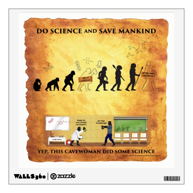 Wall Decal This Smart Cavewoman Does Science (Front)