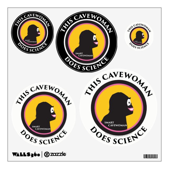 Wall Decal This Smart Cavewoman Does Science (Front)