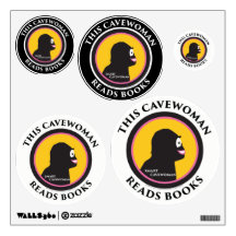 Wall Decal This Smart Cavewoman Reads Books
