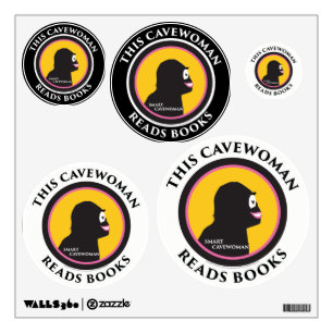 Wall Decal This Smart Cavewoman Reads Books