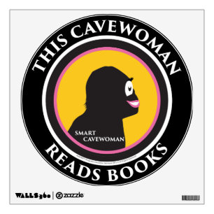 Wall Decal This Smart Cavewoman Reads Books