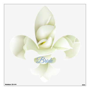 Wall Decal White Gardenia Fluer Di Lis-Bride