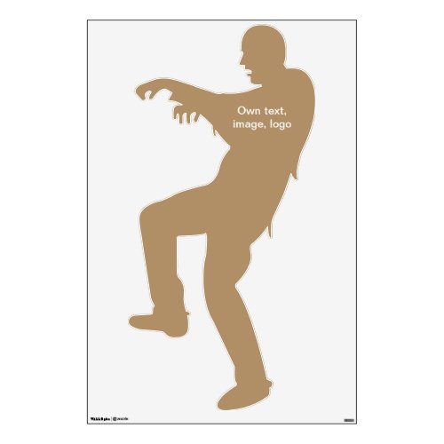 Wall Decal Zombie Left uni Gold tone