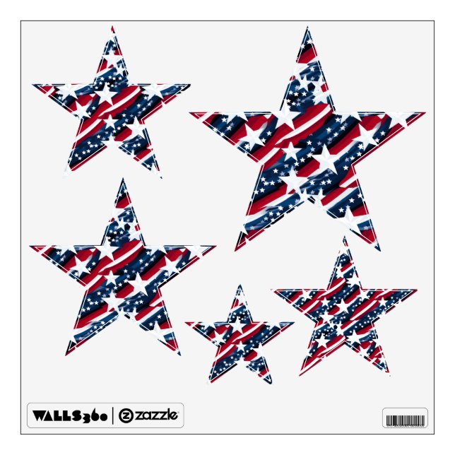 Wall Decals Patriotic Stars (Front)
