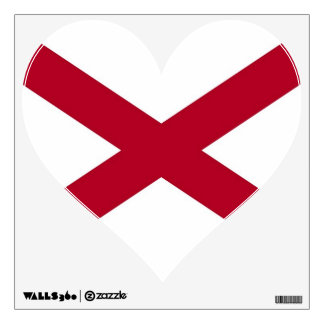 Wall Decals with flag of Alabama, U.S.A.
