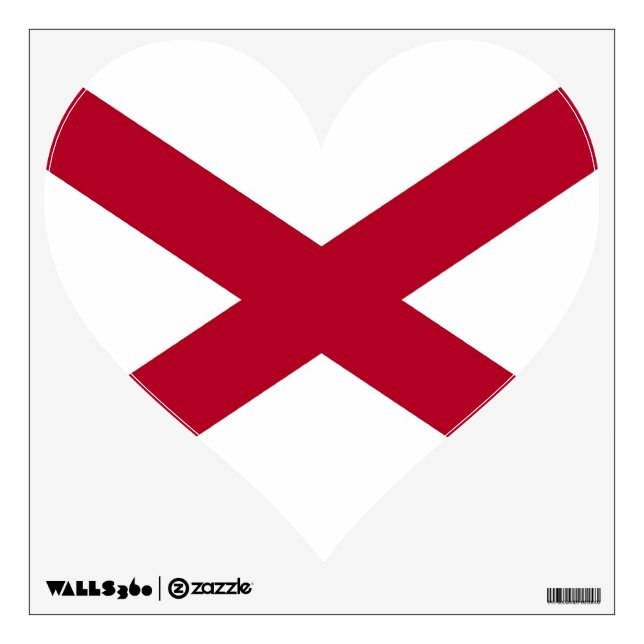 Wall Decals with flag of Alabama, U.S.A. (Front)