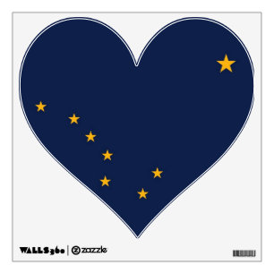 Wall Decals with flag of Alaska, U.S.A.
