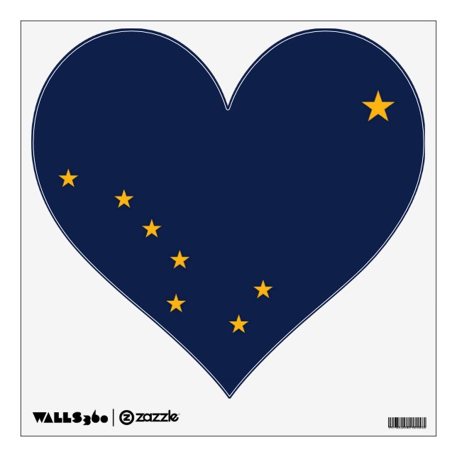 Wall Decals with flag of Alaska, U.S.A. (Front)