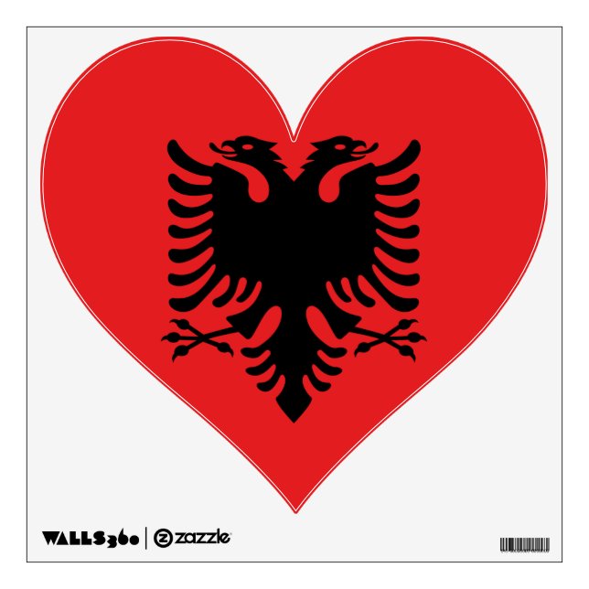 Wall Decals with flag of Albania (Front)