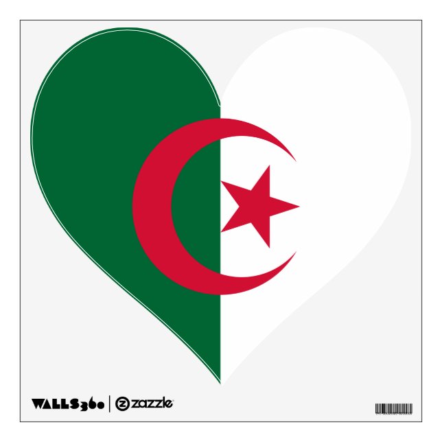 Wall Decals with flag of Algeria (Front)