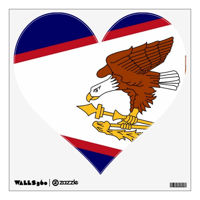 Wall Decals with flag of American Samoa, U.S.A. (Front)