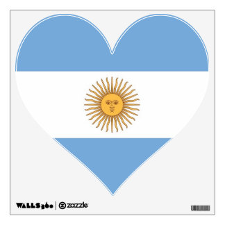 Wall Decals with flag of Argentina.