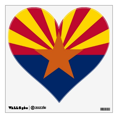 Wall Decals with flag of Arizona USA