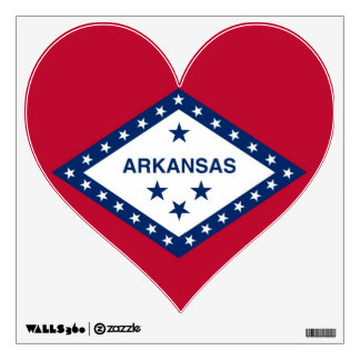 Wall Decals with flag of Arkansas, U.S.A.
