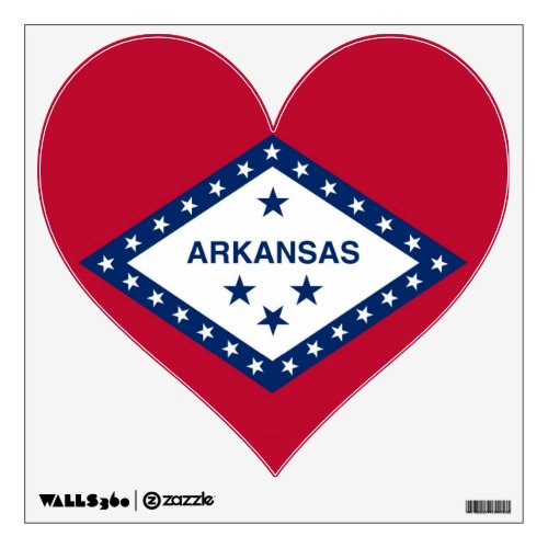 Wall Decals with flag of Arkansas USA