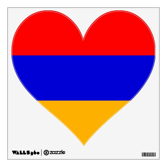 Wall Decals with flag of Armenia. (Front)