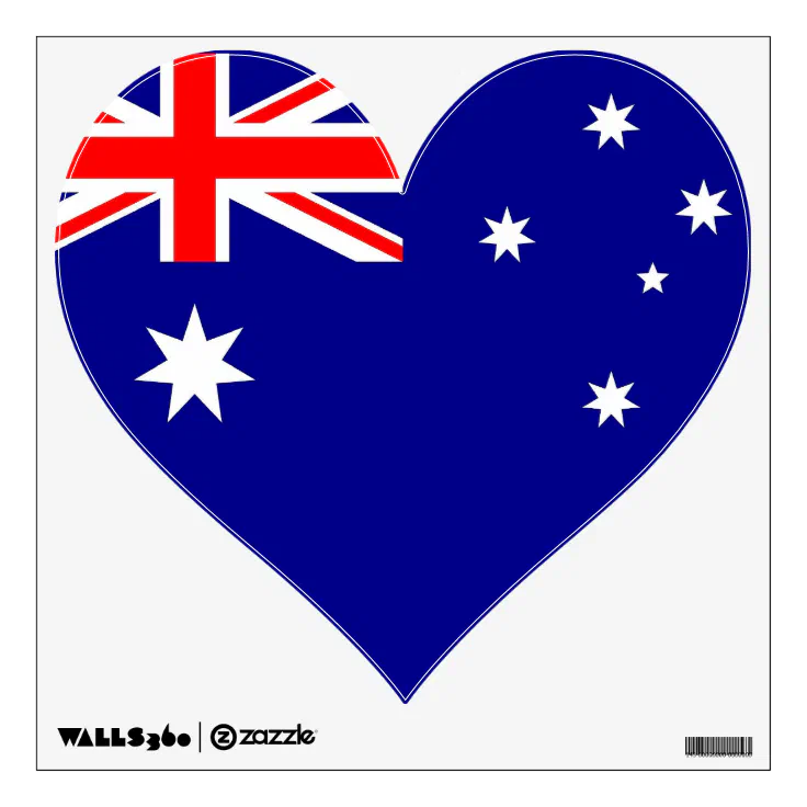 Wall Decals with flag of Australia. Zazzle