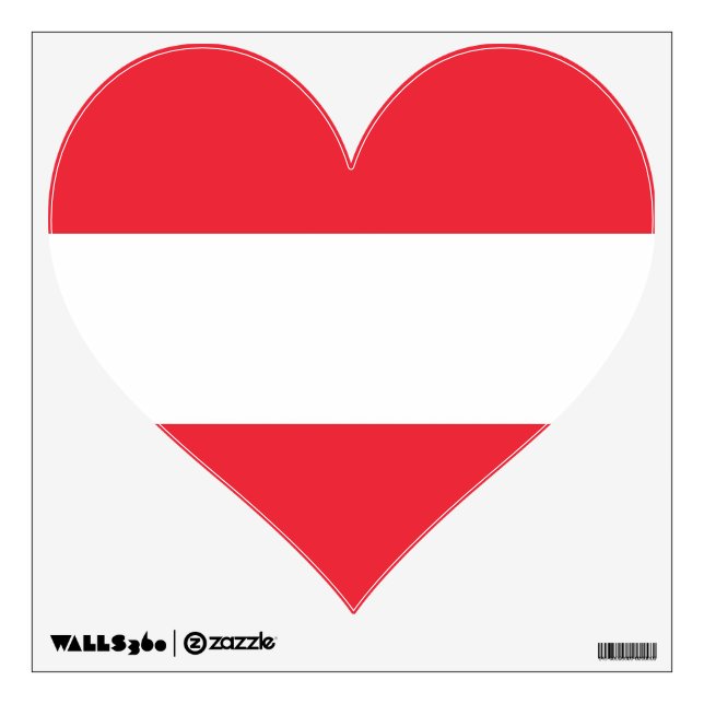 Wall Decals with flag of Austria (Front)