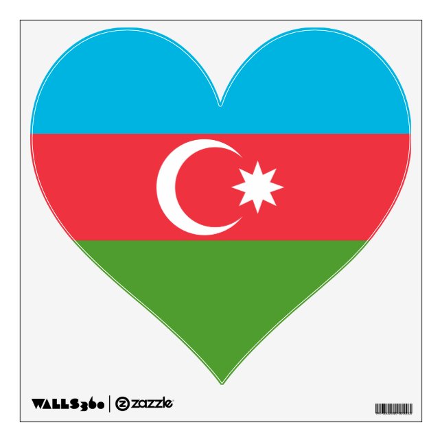 Wall Decals with flag of Azerbaijan (Front)