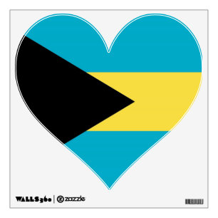 Wall Decals with flag of Bahamas