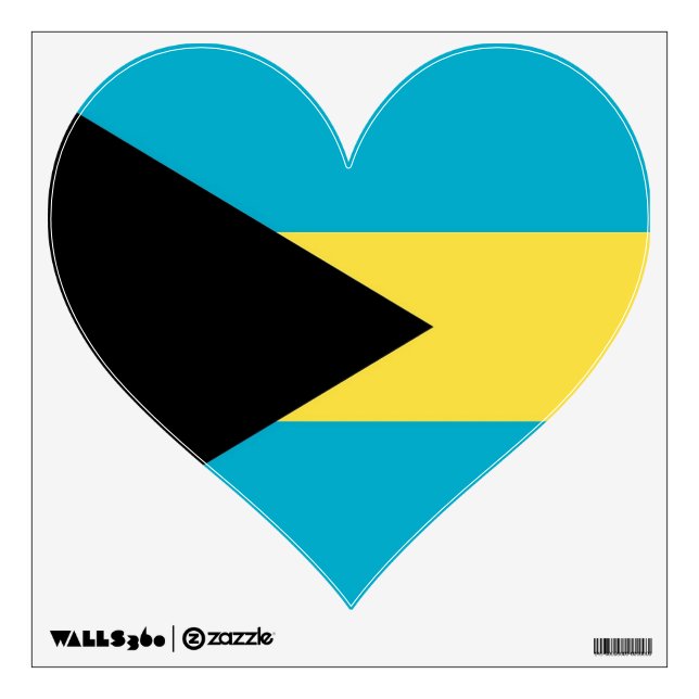 Wall Decals with flag of Bahamas (Front)