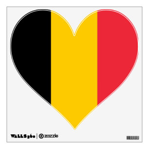 Wall Decals with flag of Belgium