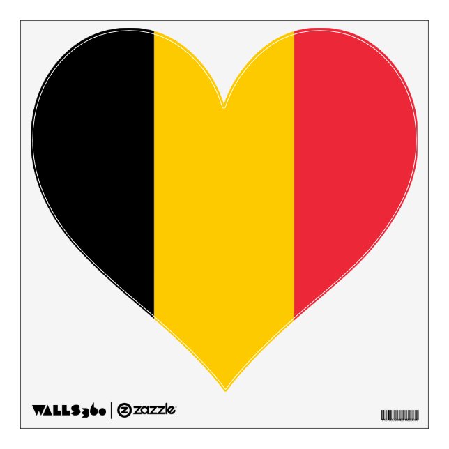 Wall Decals with flag of Belgium (Front)