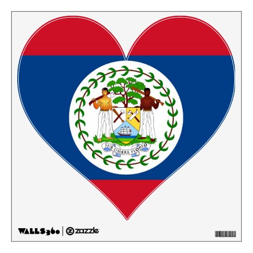 Wall Decals with flag of Belize