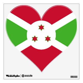 Wall Decals with flag of Burundi