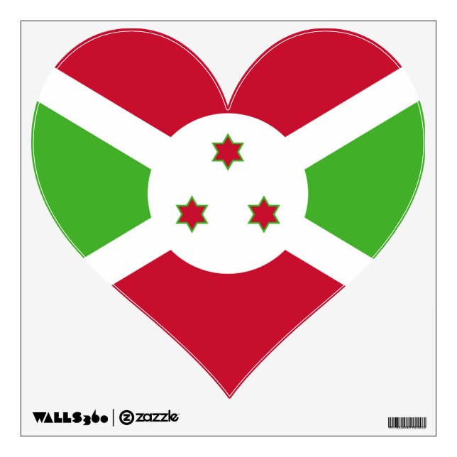 Wall Decals with flag of Burundi (Front)