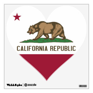 Wall Decals with flag of California, U.S.A.