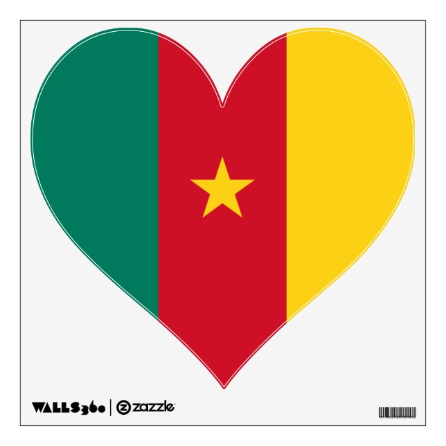 Wall Decals with flag of Cameroon (Front)