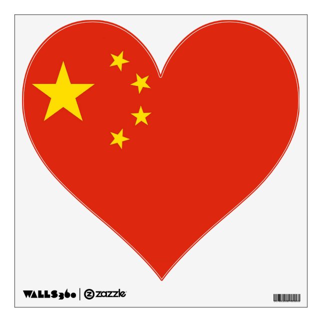 Wall Decals with flag of China (Front)