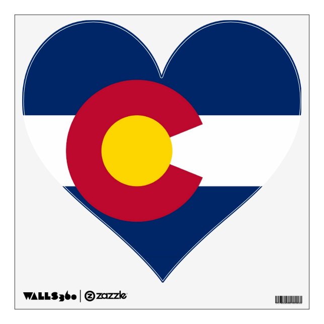 Wall Decals with flag of Colorado, U.S.A. (Front)